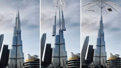 Burj Khalifa: Uae Giant Umbrella Opening Up Video Attracts Millions Of Views 7 Giant Umbrella Burj Khalifa